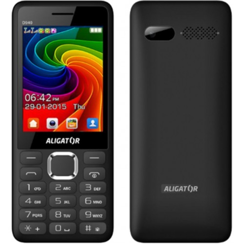 ALIGATOR D940 Dual SIM Mobilný telefón, Black 30015916