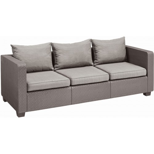 ALLIBERT SALTA 3 Pohovka, 200,5 x 84 x 65,5 cm, cappuccino/piesková 17206018