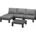 ALLIBERT NEVADA LOW Set záhradný, grafit/sivá 17193926