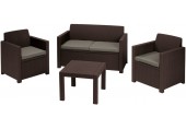 ALLIBERT ALABAMA Set záhradný, hnedá/sivo-béžová 17199240