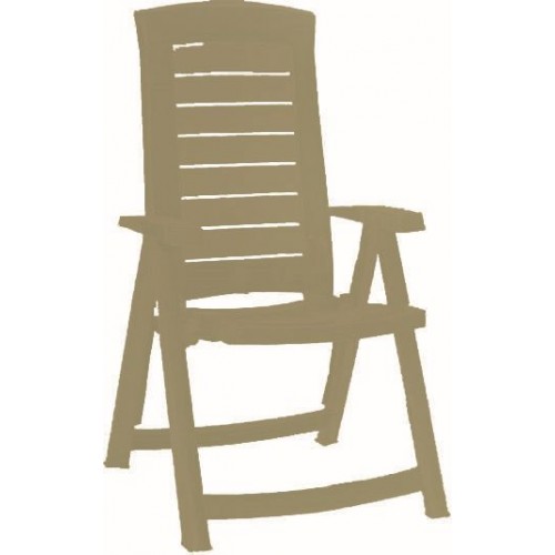 ALLIBERT ARUBA záhradná stolička polohovacia, cappuccino 17180080 ALLIBERT ARUBA záhradná stolička polohovacia, cappuccino 17180080