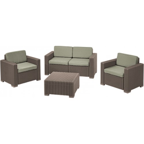 ALLIBERT CALIFORNIA 2 Seater set balkónový, cappuccino / piesková 17192233