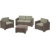 ALLIBERT CALIFORNIA 2 Seater set balkónový, cappuccino / piesková 17192233