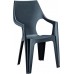 VYSTAVENÝ TOVAR Allibert DANTE záhradná stolička s vysokým operadlom, grafit 17187057