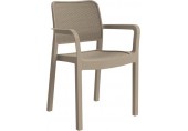ALLIBERT SAMANNA Záhradná stolička, 53 x 58 x 83 cm, cappuccino 17199558