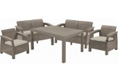 ALLIBERT CORFU FIESTA Set záhradný, cappuccino/piesková 17198008