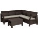 ALLIBERT CORFU RELAX Set záhradný, hnedá/béžová 17202123