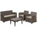 ALLIBERT CORONA Set záhradný, cappuccino/piesková 17197872