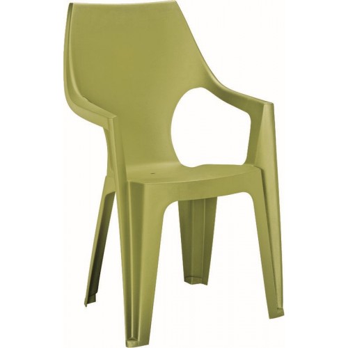 ALLIBERT DANTE záhradná stolička s vysokým operadlom, svetlo zelená 17187057