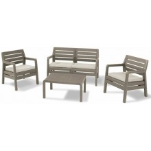 ALLIBERT DELANO Set záhradný, cappuccino/piesková 17201088