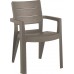 ALLIBERT IBIZA záhradná stolička, 62 x 62 x 83 cm, Cappuccino 17197867