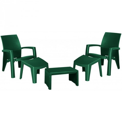 ALLIBERT Záhradný set LAGO MAXI relax zelená 97/65