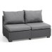 ALLIBERT SAPPORO 2 Pohovka, 130 x 84 x 63,5 cm, grafit/sivá 17206028