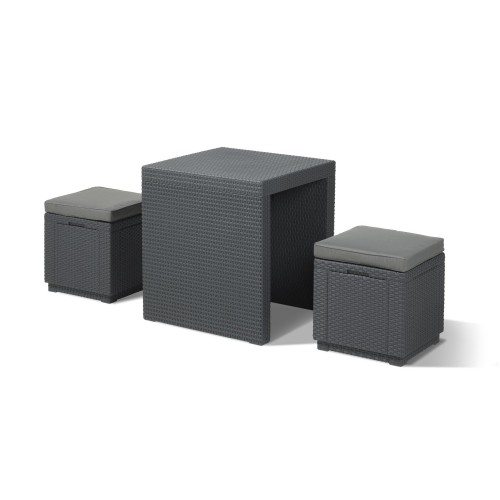 ALLIBERT záhradný set DELANO LOUNGE antracit 97/75 ALLIBERT záhradný set DELANO LOUNGE antracit 97/75