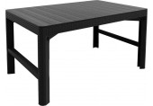 ALLIBERT LYON RATTAN Záhradný stôl, 116 x 71x 40/65 cm, grafit 17205429