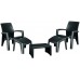 Allibert Záhradný set LAGO MAXI relax antracit 218107