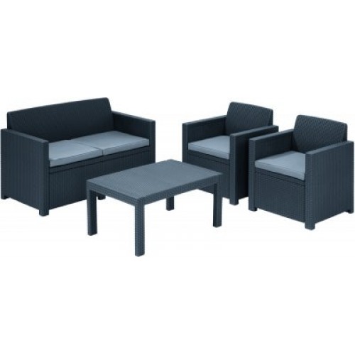 ALLIBERT Záhradný set MERANO grey