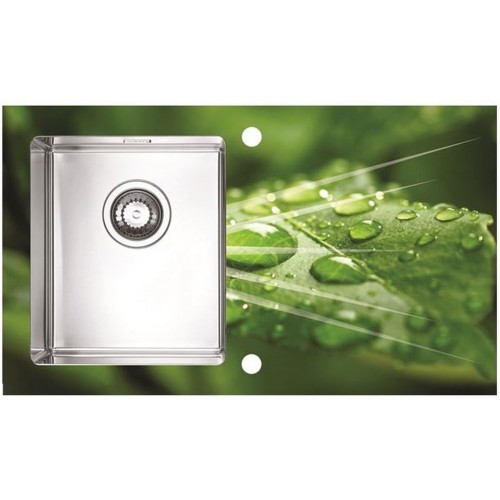 ALVEUS Karat 10 kuchynský drez nerez/sklo, 860 x 500 mm, ľavý, grafika 1102953