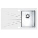 ALVEUS KARAT 10 kuchynský drez nerez/sklo, 860 x 500 mm, pravý, biela 1103658