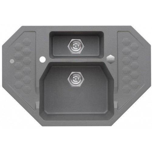 ALVEUS SENSUAL 60 kuchynský drez granitový, 900 x 610 mm, steel 04
