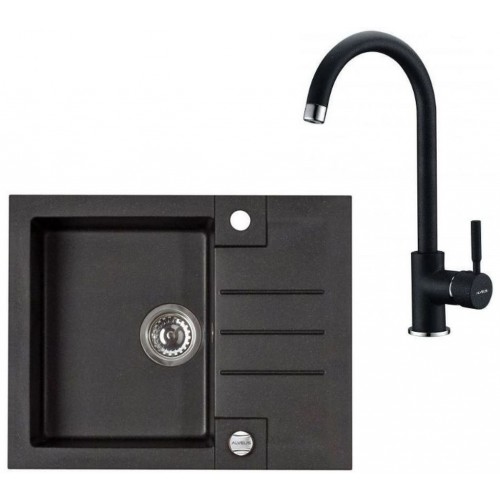ALVEUS Set ROCK 30 drez 595x475 mm + batéria AM 120, čierna