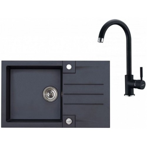 ALVEUS Set ROCK 130 drez 780x480 mm + batéria AM 120, čierna