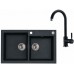ALVEUS Set ROCK 90 drez 780x480 mm + batéria AM 120, čierna