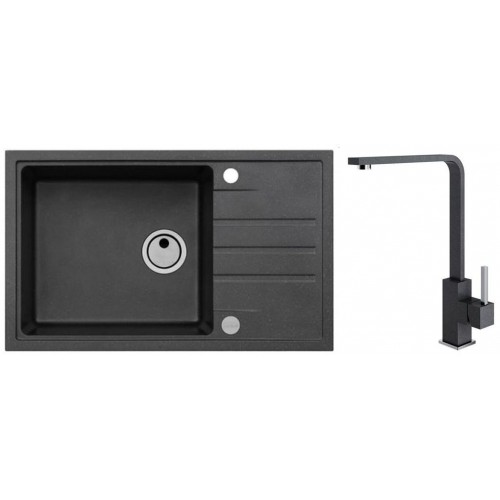ALVEUS Set INTERMEZZO 130 drez 780x480 mm + batéria AFRA, čierna