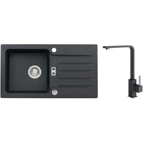 ALVEUS Set NIAGARA 30 drez 775x430 mm + batéria AFRA, čierna