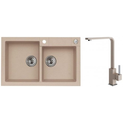 ALVEUS Set ROCK 90 drez 780x480 mm + batéria AFRA, béžová
