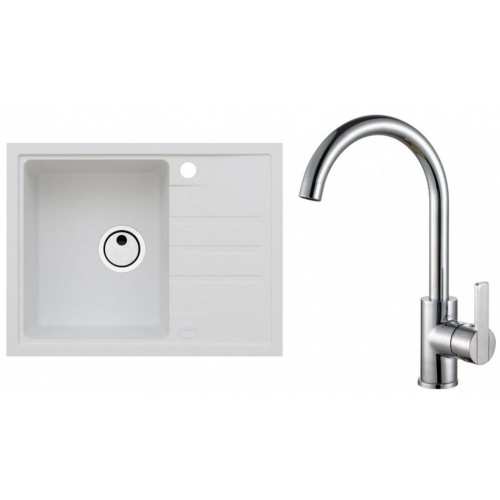 ALVEUS Set INTERMEZZO 30 drez 620x480 mm + batéria TONIA, biela + chróm