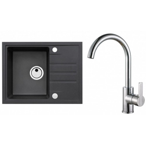 ALVEUS Set INTERMEZZO 30 drez 620x480 mm + batéria TONIA, čierna + chróm