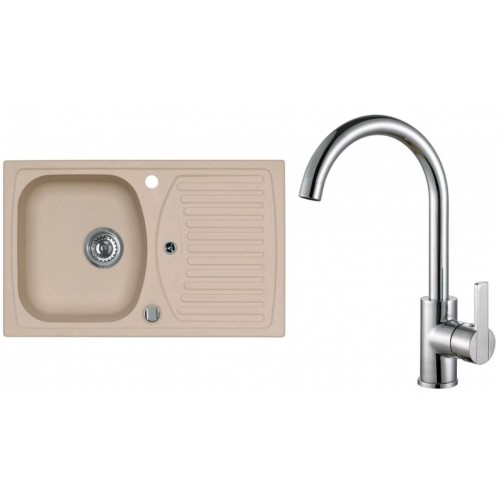 ALVEUS Set RECORD 30 drez 780x480 mm + batéria TONIA, béžová + chróm