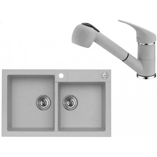 ALVEUS Set ROCK 90 drez 780x480 mm + batéria AM 20, betón ALVEUS Set ROCK 90 drez 780x480 mm + batéria AM 20, betón