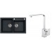 ALVEUS Set ROCK 90 drez 780x480 mm + batéria RENO, čierna