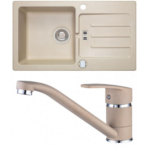 ALVEUS Set VICTORIA 30 drez 780x435 mm + batéria NINA, béžová ALVEUS Set VICTORIA 30 drez 780x435 mm + batéria NINA, béžová
