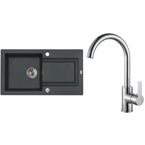 ALVEUS Set FALCON 30 drez 780x435 mm + batéria TONIA, čierna + chróm ALVEUS Set FALCON 30 drez 780x435 mm + batéria TONIA, čierna + chróm