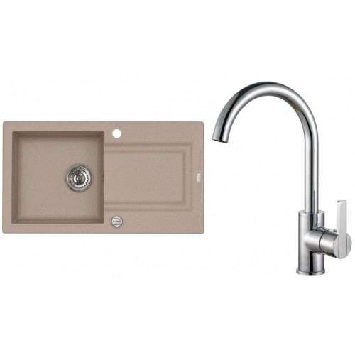 ALVEUS Set FALCON 30 drez 780x435 mm + batéria TONIA, béžová + chróm