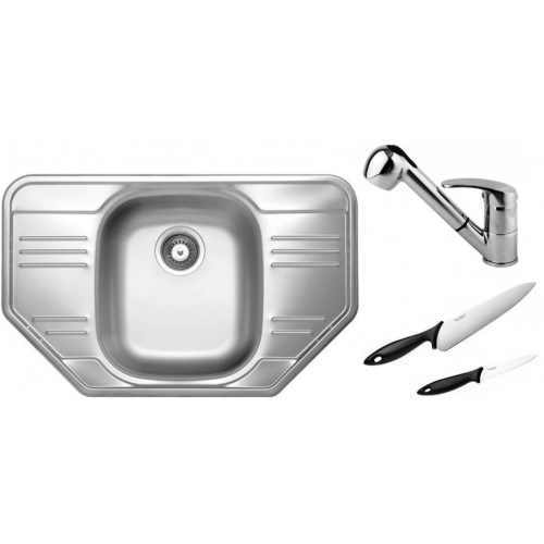 ALVEUS Set drez ALLUX 30 nerez + batérie Oaza II chróm