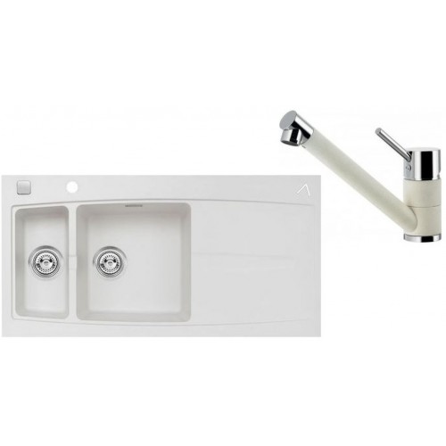 ALVEUS Set dřez Apelles 70 pearl + batérie AM 110-R pearl