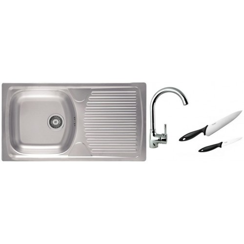 ALVEUS Set drez BASIC 170 nerez + batérie Betty chróm + 2 nože zadarmo