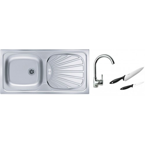 ALVEUS Set drez Basic 80 nerez + batérie Betty chróm + 2 nože zadarmo