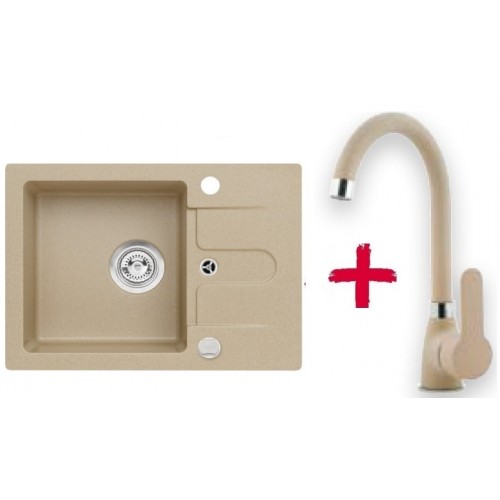 ALVEUS set drez granitový Cortina 10 béžový + batérie Jessica béžová ALVEUS set drez granitový Cortina 10 béžový + batérie Jessica béžová