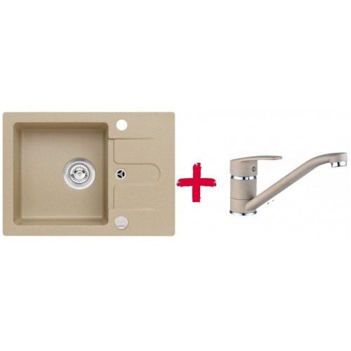 ALVEUS set drez granitový Cortina 10 béžový + batérie Milena béžová