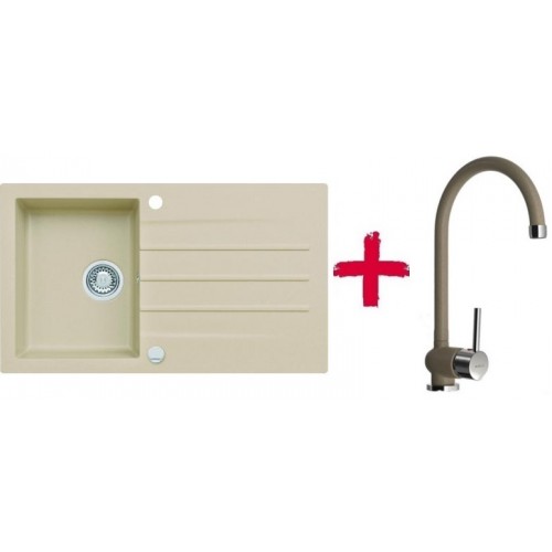ALVEUS set drez granitový Cortina 130 béžový + batérie AM80 béžová