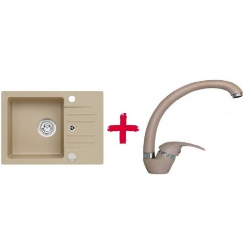 ALVEUS set drez granitový Cortina 40 béžový + batérie Diana béžová