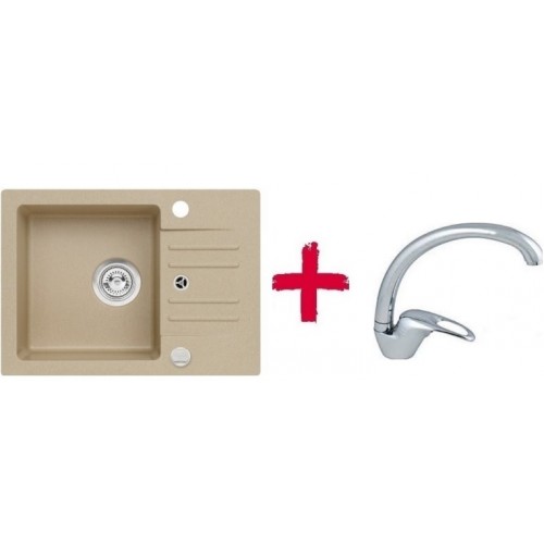 ALVEUS set drez granitový Cortina 40 béžový + batérie Diana SAT