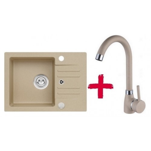 ALVEUS set drez granitový Cortina 40 béžový + batérie Betty béžová