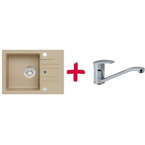 ALVEUS set drez granitový Cortina 40 béžový + batérie Milena SAT