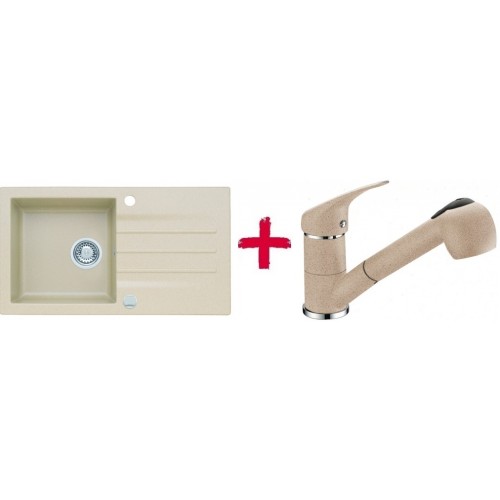 ALVEUS set drez granitový Cortina 70 béžový + batérie Bora Bora béžová